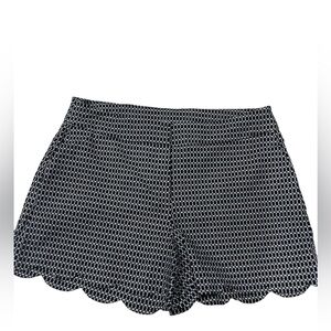 Attyre New York Teal Scalloped Shorts